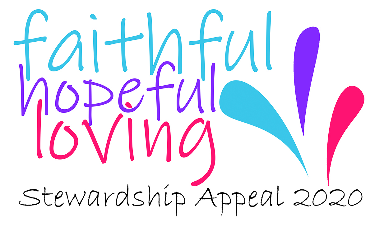 Faithful, Hopeful, Loving logo with tag