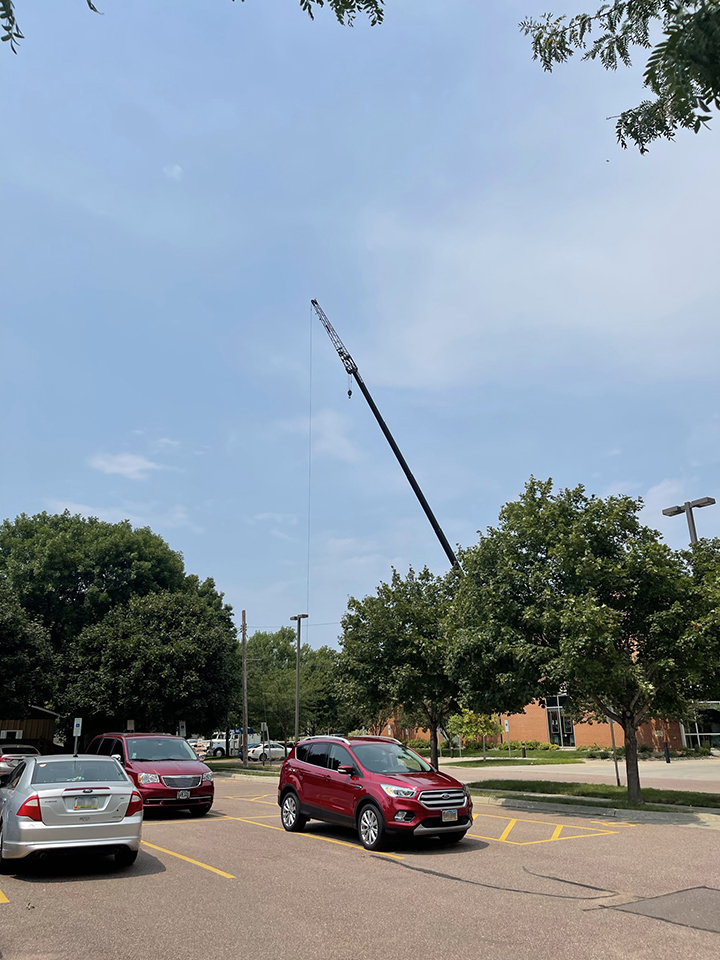 Bell Tower repair, July 16, 2021