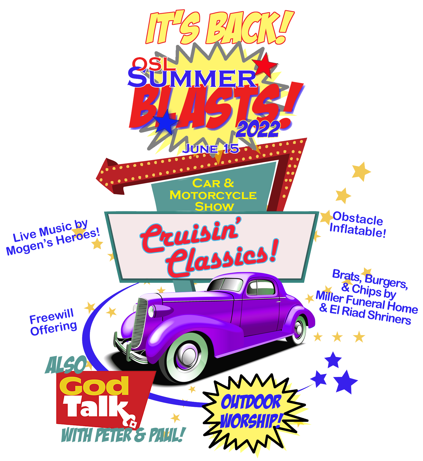 Summer Blast Car Show flyer