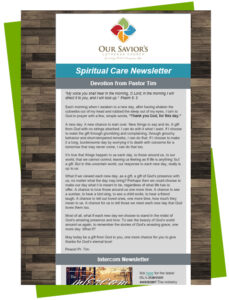 Spiritual Care Newsletter - September 2023