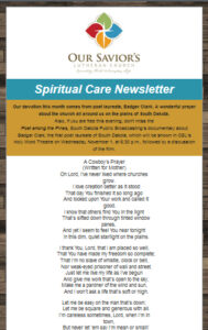 Spiritual Care Newsletter November 2023